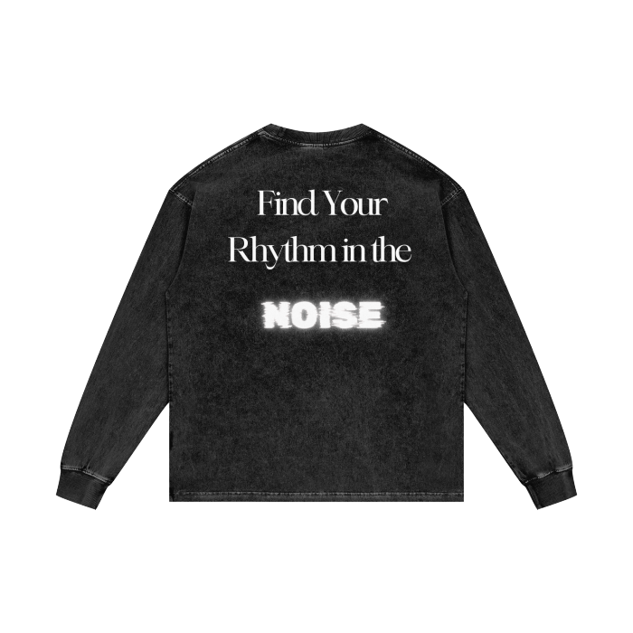 Acid Wash Oversize Long Sleeve T-Shirt